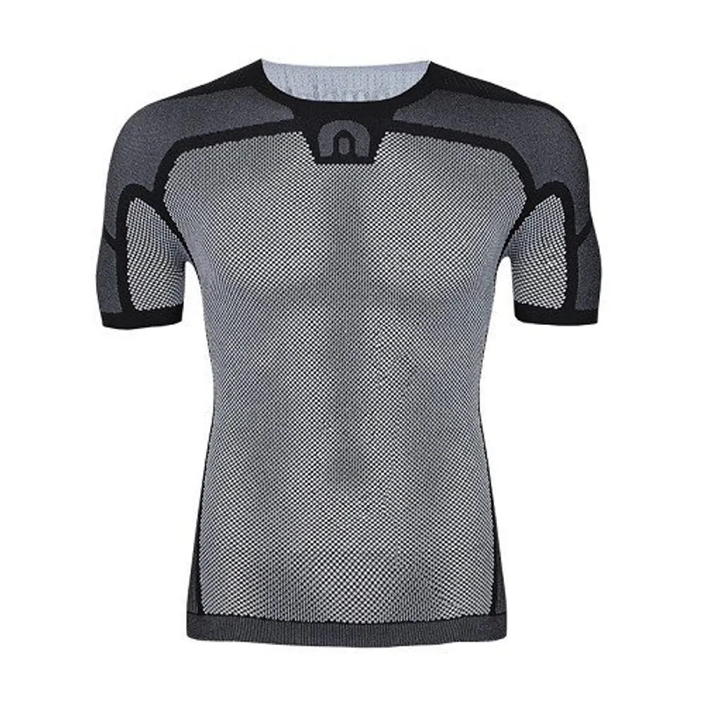 Short Sleeve Base Layer Men Black L/XL