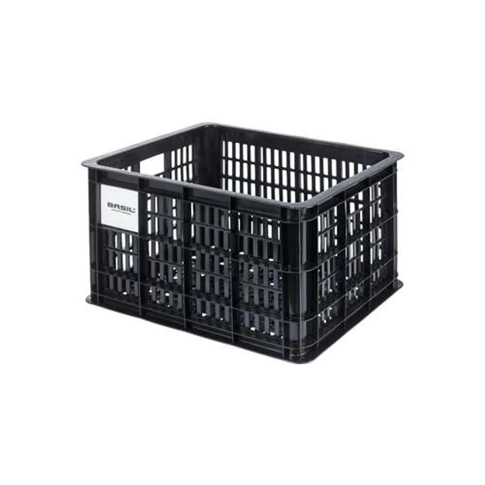 Basil fietskrat M MIK black 29.5L recycled