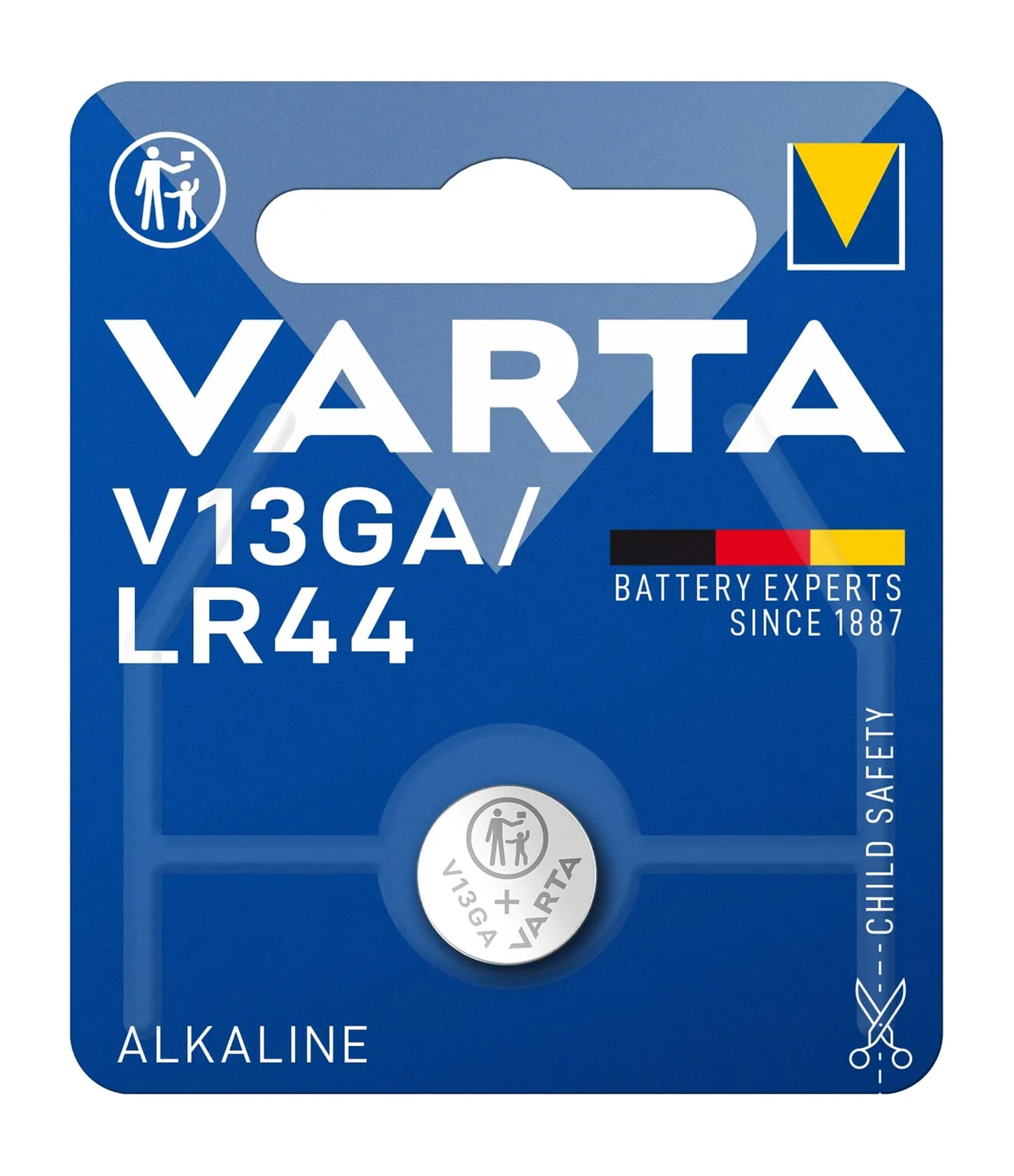 VARTA Varta batterij lr44 alkaline 1,5v knoopcel blister