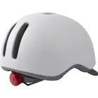 POLISPORT Fietshelm Commmuter L (58-61 cm) - mat wit/grijs