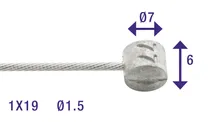ELVEDES Rem binnenkabel 2250mm RVS ø1,5mm Weinmann