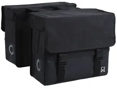 Willex Canvas Dubbele Tas + Zw/Mz Zwart/Matzwart