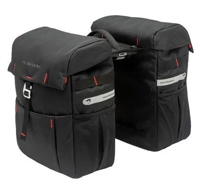 New Looxs Dubbele Fietstas Vigo 37L MIK Zwart