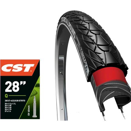 CST btb+binnenband 28x1 3/8 Classic Allround R FV 40mm zwart