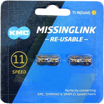 Kmc kettingschakel missinglink 11r ti-n goud (2)