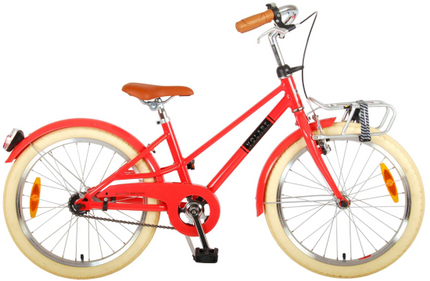 Volare Melody Kinderfiets - Meisjes - 20 inch - Pastel Rood - Prime Collection