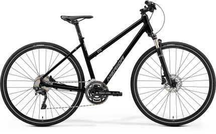 Merida Crossway 500 Ladies Glossy Black/matt Silver M 51c