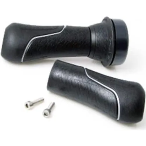 GAZELLE Gazelle handvatten + bel zwart zilver bies