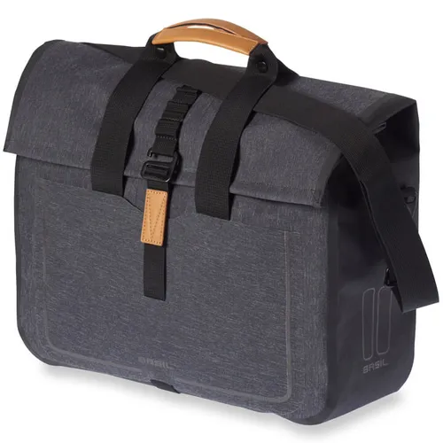 BASIL Basil fietstas enkel Business Urban dry charcoal 2